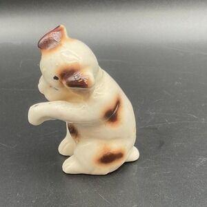 Vintage Kayco Japan Bulldog Figurine 6″ Brown Spot Ceramic Dog‎ Collectible
